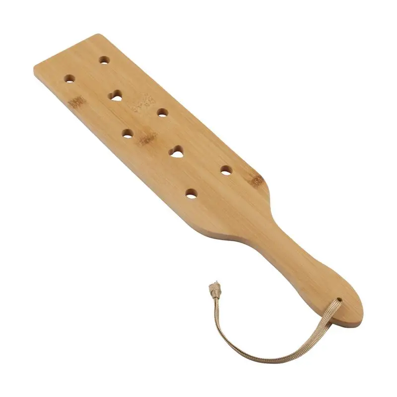 Wooden Canoe Paddle Airflow Holes 13.3 Inch Boat Kayak Paddle Marine Tools Ergonomic Grip Wood Paddles Boat Accessories For