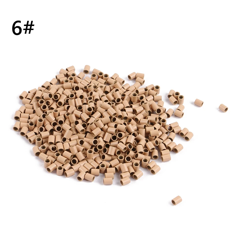 Easily Euro Locks 1000pcs 3629 x 4.5mm Micro copper Ring mini locks links 8 Color Options Straight Micro Beads for I TIP hair