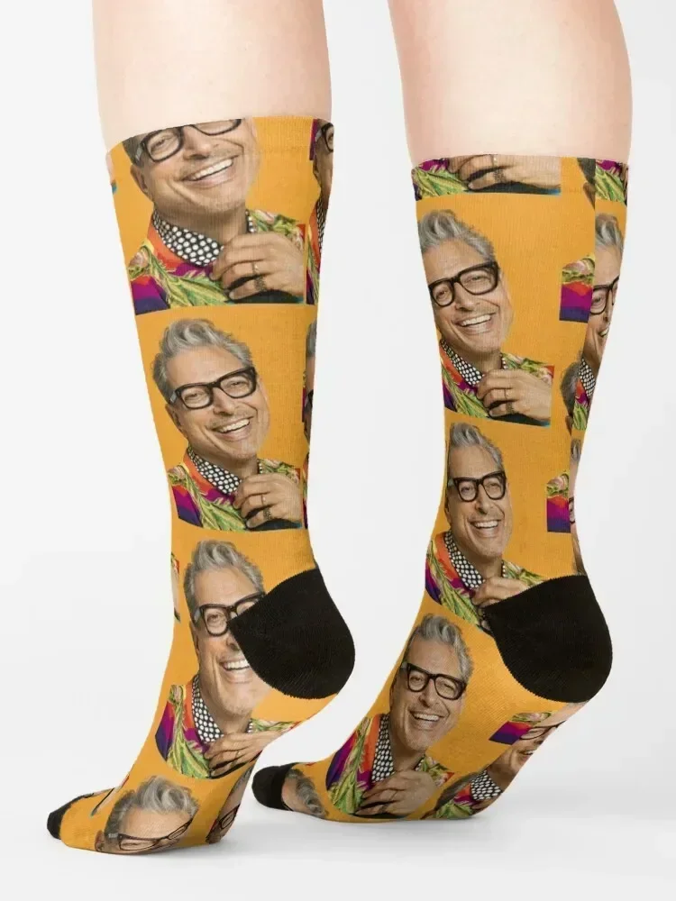 Jeff Goldblum happy Socks aesthetic New year's custom sports hockey Woman Socks Men's