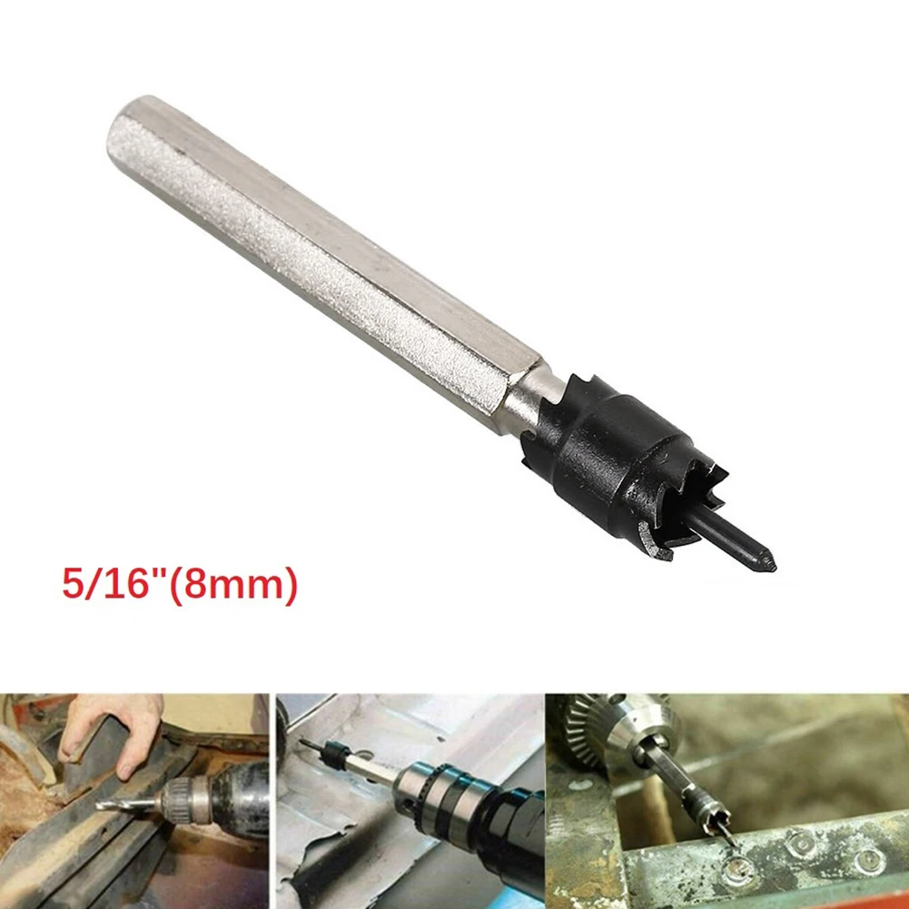 Broca de soldadura por puntos de 5/16 ", cortador de soldadura por puntos giratorio de doble cara, taladro de hoja de Metal de acero de alta velocidad, broca de punto de sierra