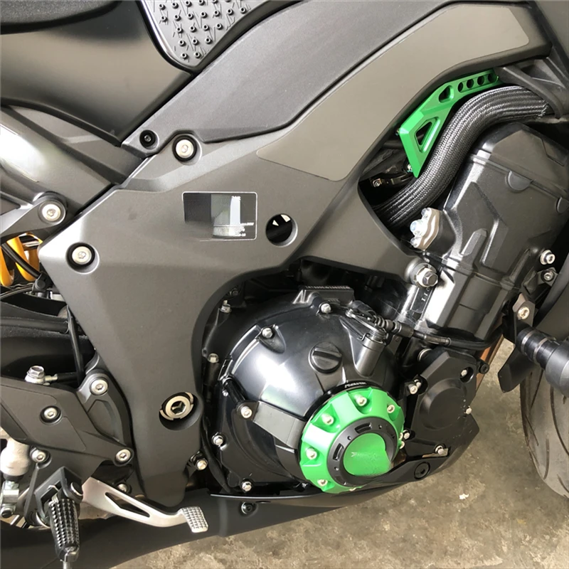 Motorcycle Accessories Suitable for Kawasaki Z1000r 21 Modified Engine Side Cover Drop-Resistant Protective Cover Insurance