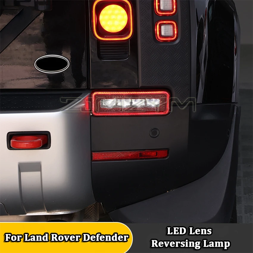 LED Reversing Light For Land Rover Defender 2020-2025 Rear Bumper Signal Lamp Flowing Turn Signal Styling Running Light LED Lens
