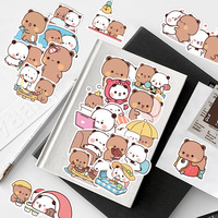 50pcs Bubu And Dudu Panda Bear Sticker DIY Toy Doodles Decorative Graffiti Decal Phone Bottles Scrapbook Waterproof