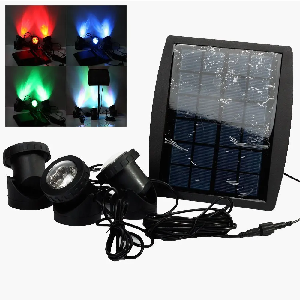 dropshipping Waterproof IP68 multi-color adjustable underwater light 36 LED landscape spotlights memory suitable for Pond