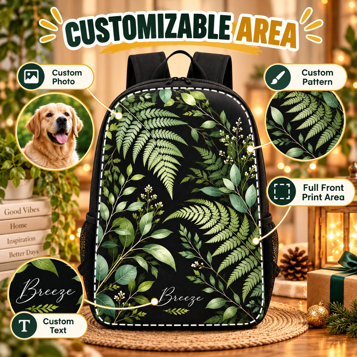 Custom Backpack Personalized School Backpack Bag Waterproof 600D PU 600D PVC Fabric for Travel Hiking Camping Outdoor Daily Use