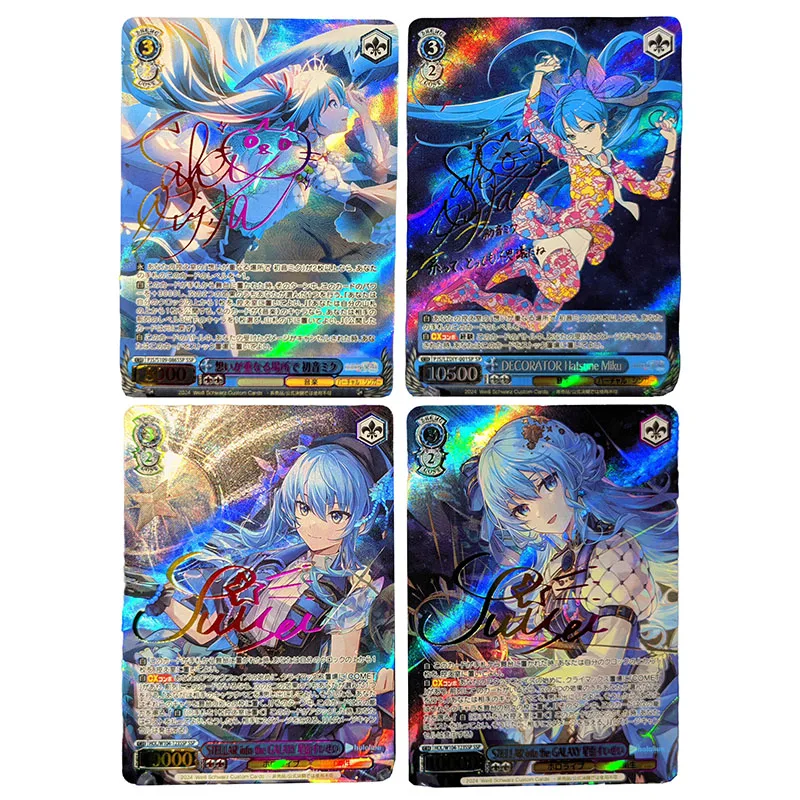 Anime Weiss Schwarz DIY ACG Hancock Hatsune Miku Gotoh Hitori Tokisaki Kurumi Toys for boys Collection Games Card Birthday Gifts