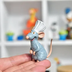 Disney Ratatouille Simulation Remy Mouse 6cm Action Figure Decoration Figurine Toy Model For Kids Gifts