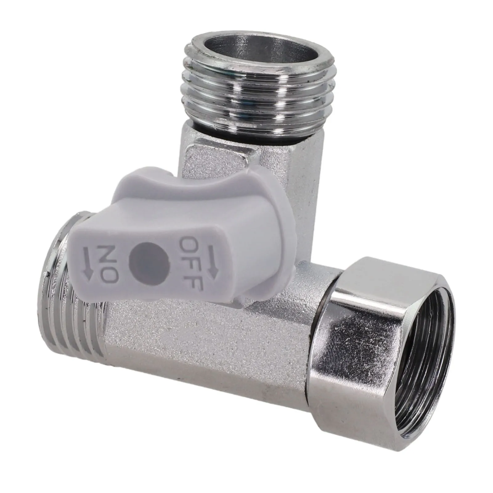

Angle T Adapter Zinc Alloy Tee Stop Valve for Toilet Tank For Bidet Sprayer and Kitchen Water Supply with Secure Sealing Ring