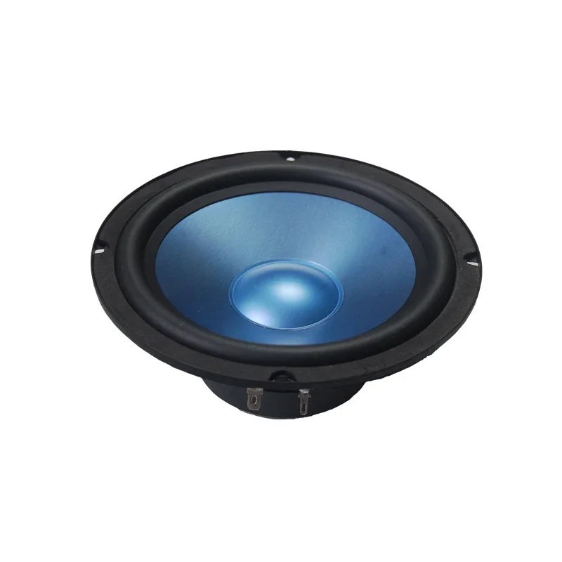 1 pc I KEY BUY Blue Aluminum Cone 6.5 " 6 inch Car Speaker 300W 4Ohm Rubber Edge Midrange Woofer  Auto Front Door