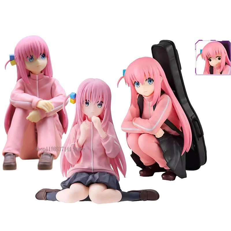 

Anime Guitarist Girl Doll Bocchi The Rock Figure Kawaii Gotoh Hitori Figure Noodle Stopper Model PVC Collectible Figurine Toys