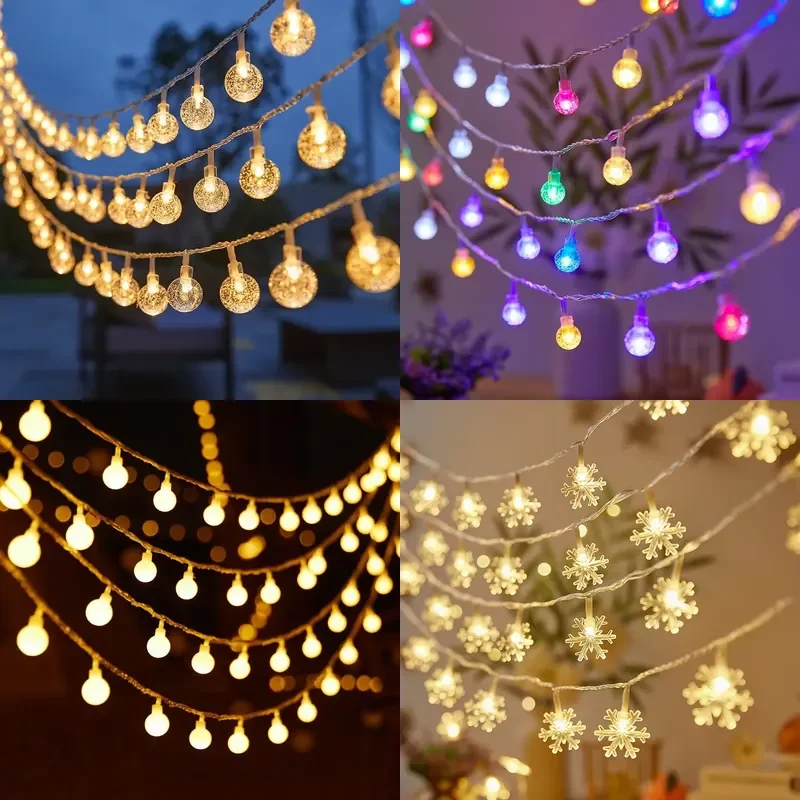 for High Quality Solar LED Small Colorful Light String Outdoor Christmas Decoration Waterproof LED Fairy Light String