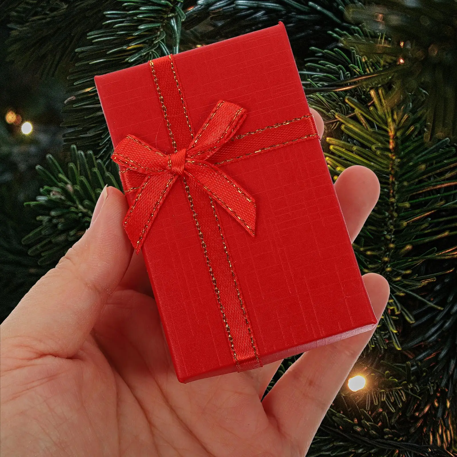 

24 Pcs Box for Small Jewelry Case Necklace Ring Earring Storage Lightweight Portable Travel ganizer Red Color Small Size