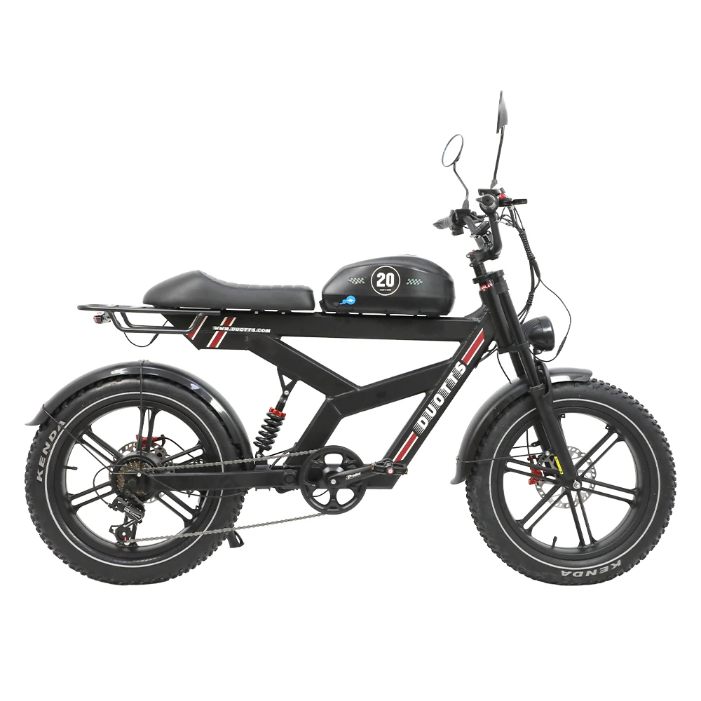 DUOTTS F20 Volwassen Elektrische Fiets 20" Vetband 52V 27Ah 130-140km 40km/u Off Road Aluminium Frame 30 °   Klim