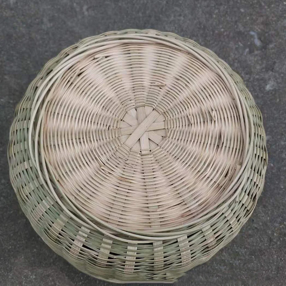 

Bamboo Woven Basket Rustic Chic Storage Organizer for Clothes Cosmetics Kitchen Vegetables Sundries Home Office Use