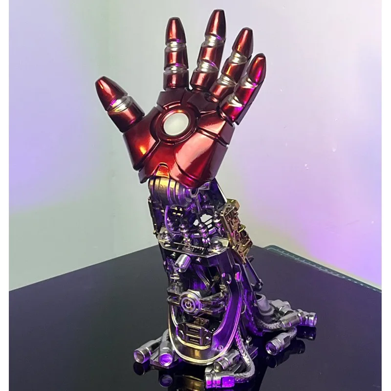 

Iron Man Arm Adjustable Desk Lamp Arc Reactor Marvel Hand Cannon Tech Figurine Movable Joints Collectible Model Surprise Gifts