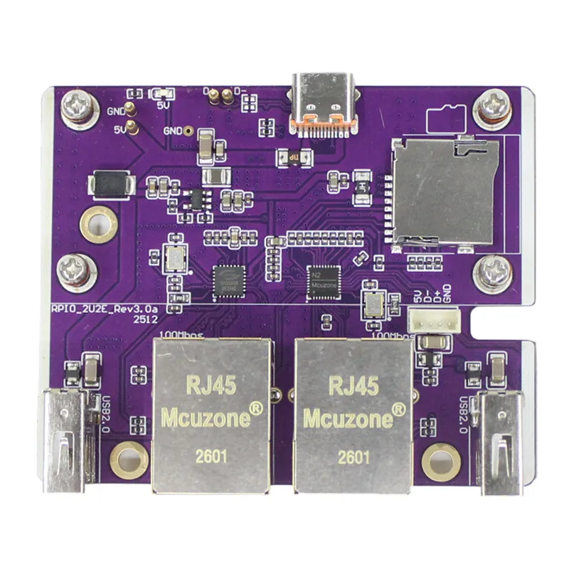 Orange Pi Zero 2W Dedicated Adapter Board USB HUB Expansion Dock RJ45 100M Ethernet Port Expansion Board Module