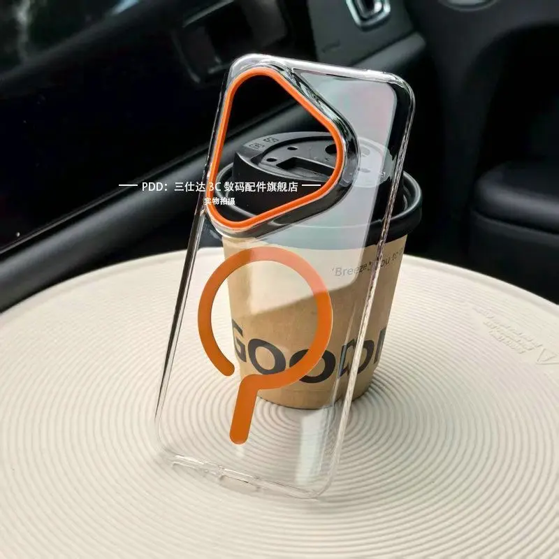 

For HUAWEI Pura 80 70 Pro Case Simple Transparent Question Mark Magnetic PC Anti-drop Cover For HUAWEI Pura80 70 Pro Funda