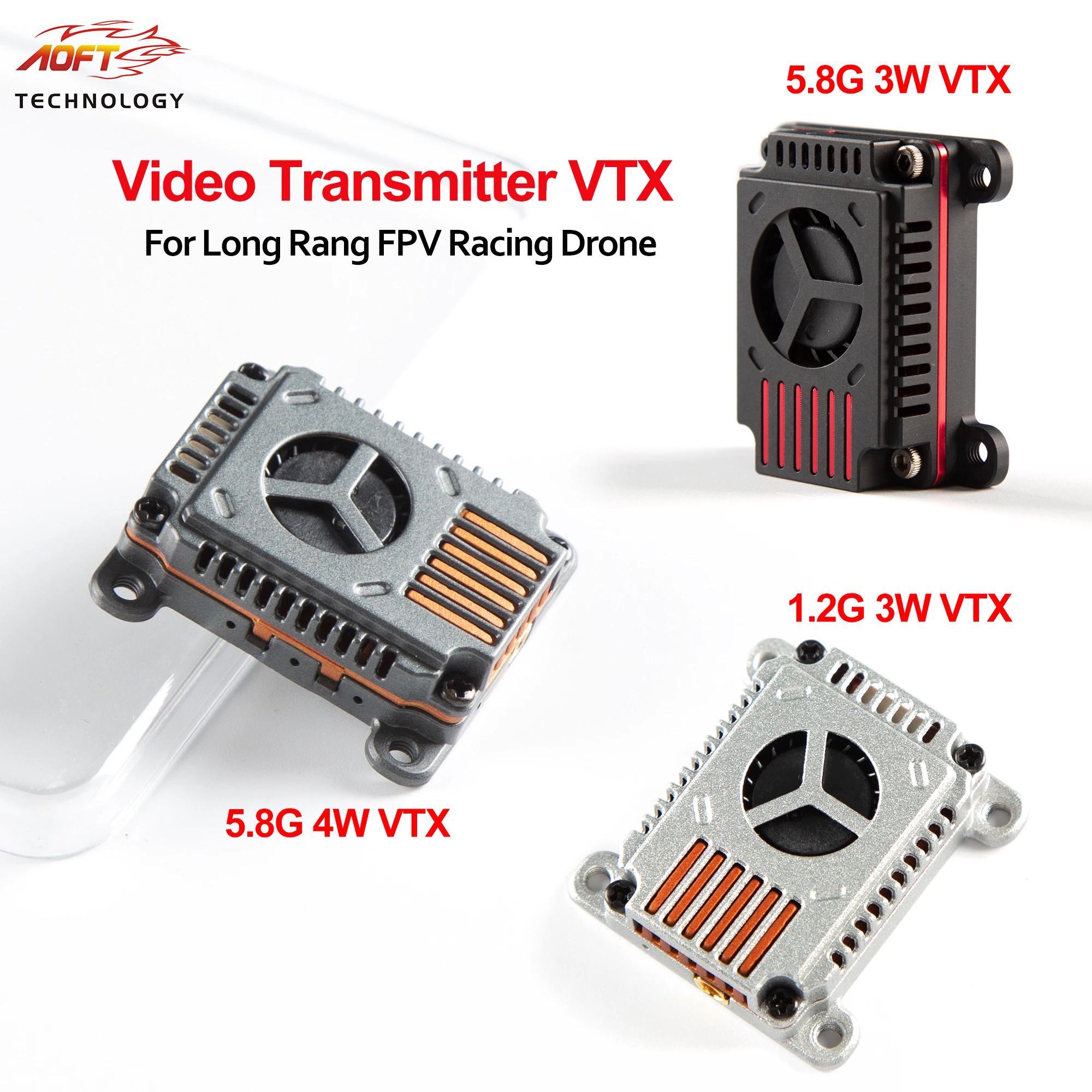 

5,8G 4W 80CH VTX/5,8 ГГц 3W 72CH видео FPV передатчик 1,2 ГГц 3 Вт 9CH VTX для Long Rang Racer Drone Multirotor