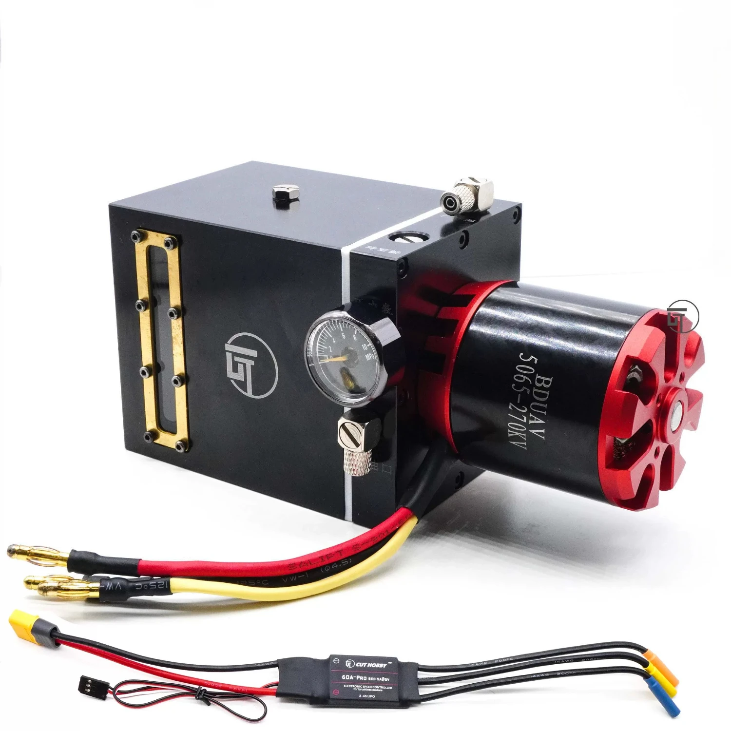Hydraulic Integrated Pump Metal Oil Pump with 5065 Motor Pressure Regulating Valve Oil Tank Suitable for Hydraulic RC Excavators