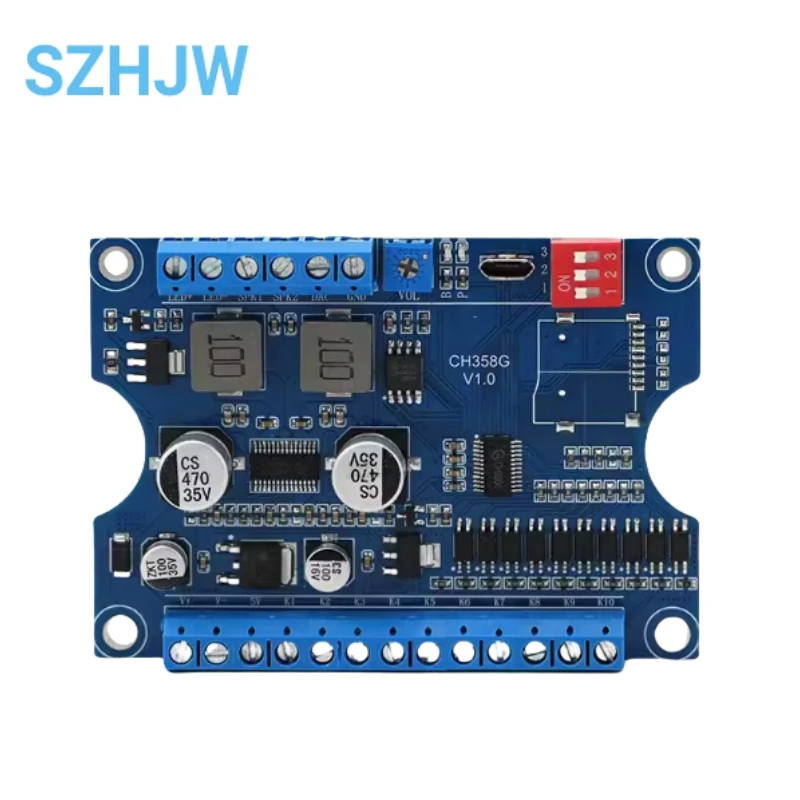 Voice Module Player Board Industrial Grade 24V High Power High And Low Level Trigger One To One MP3 Player CH358