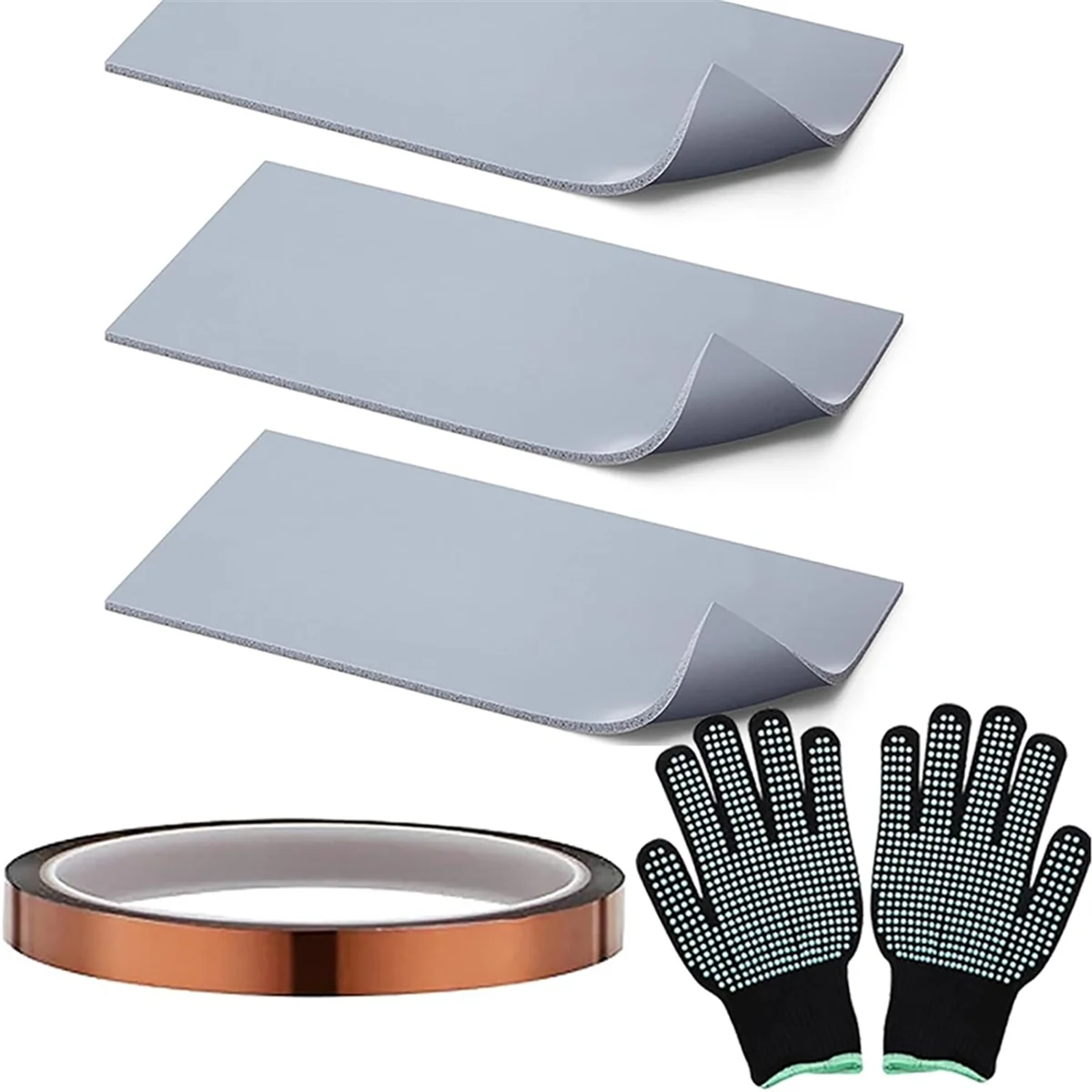 2025+ 3 Pcs Silicone Heat -Cover Pad, High-Density Cuttable Hat -Accessories for DIY, Small Business & Home Use