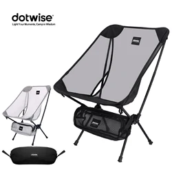Moon Chair Breathable Outdoor Chair Camping Fishing Chair Mesh Material 7075 Aluminum Alloy Breathable Surface Anti Sinking