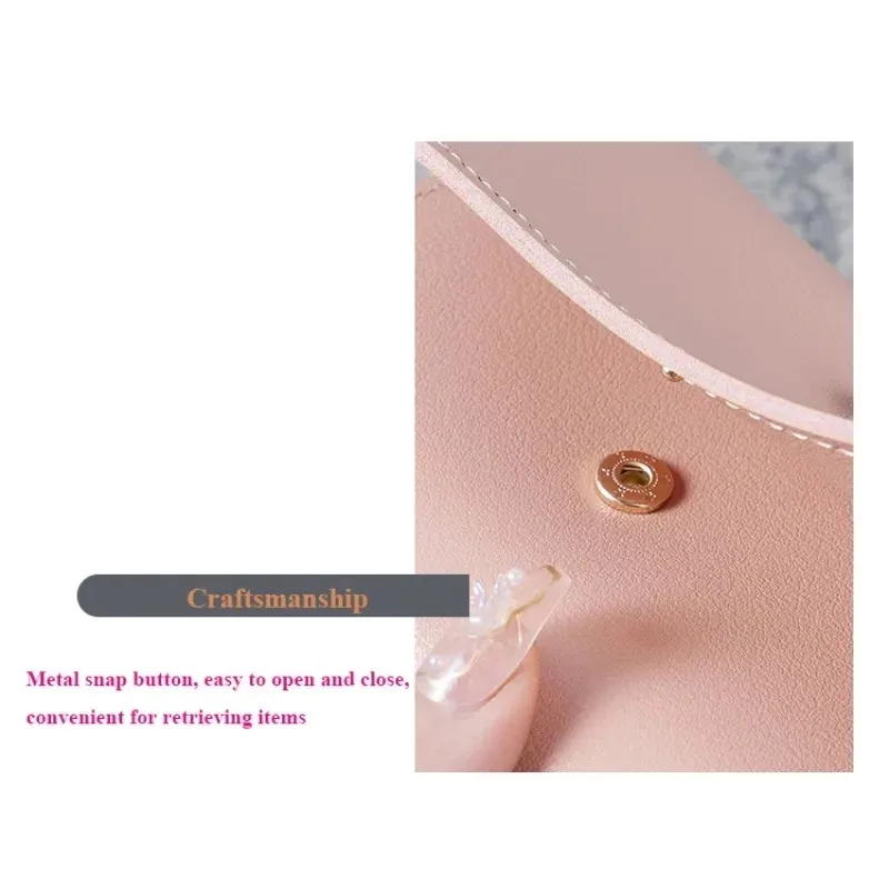 Fashion Ultra Thin Triple Fold Women's Short Wallet, Smooth Surface Multi-Card Holder Mini Coin Purse Ideal Daily Gift for Women view 5