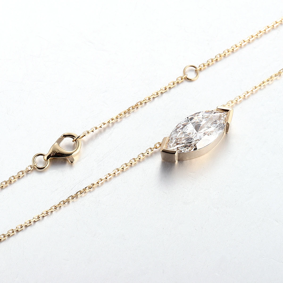 

Provence 10K Lab Grown Diamond Pendant for Women 3CT Solid Gold Solitaire Pendant for Girlfriend Necklace Pendant Luxury Jewelry