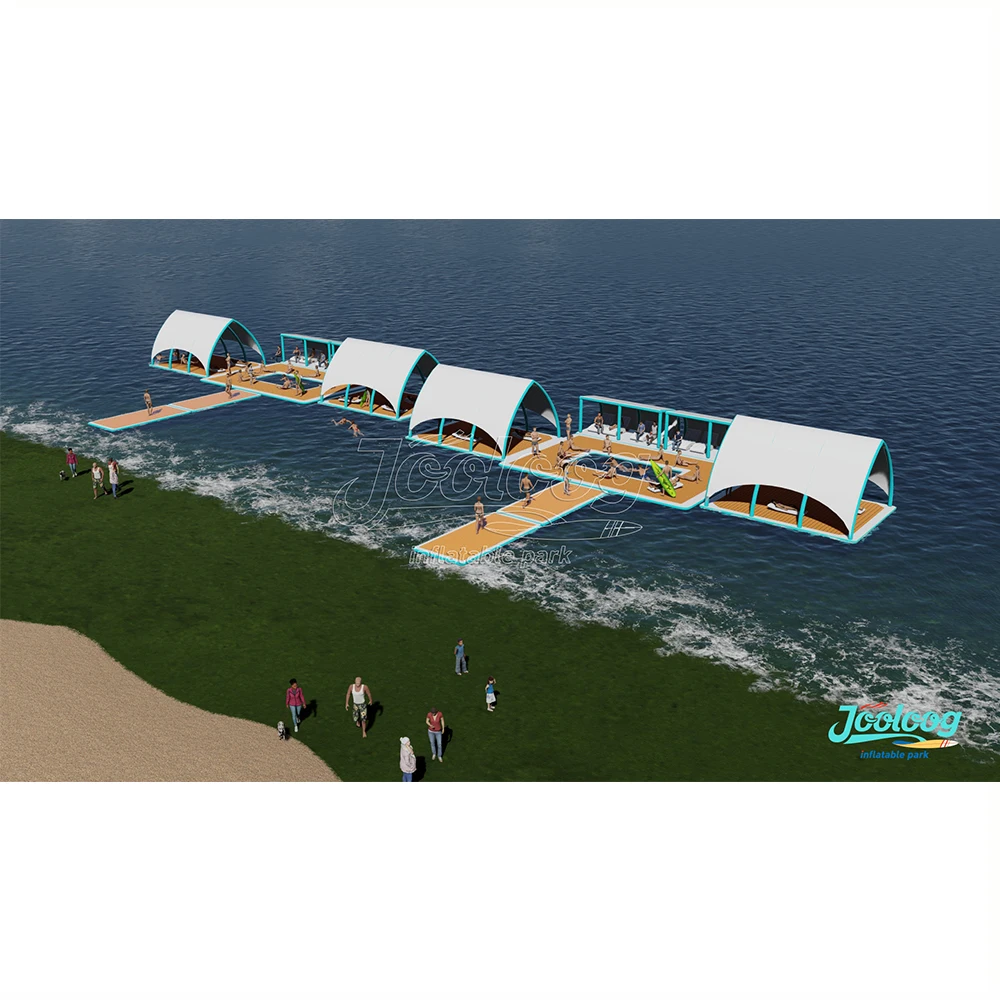 

Water Leisure Summer Vacation Partner Floating Inflatable Island For Recreation