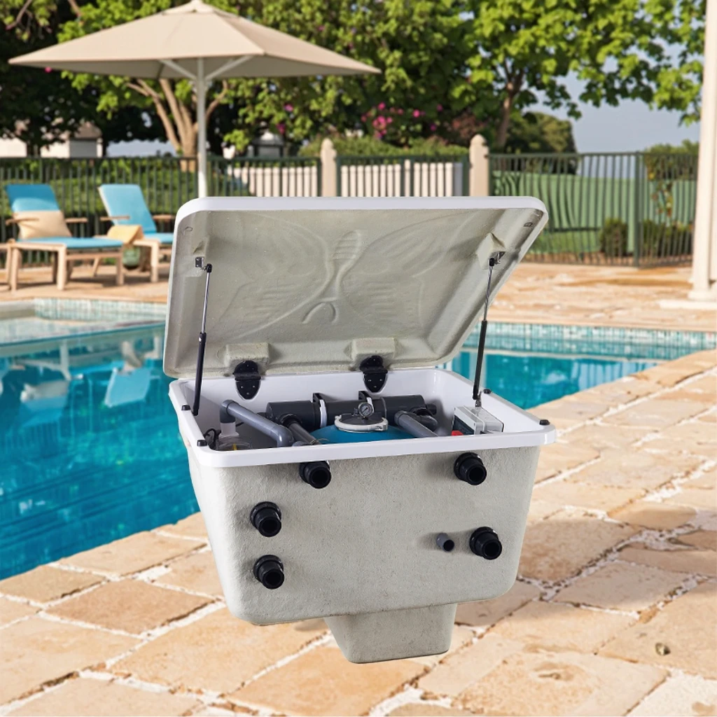 

PIKES Small Machine Room Sand Filter Pump Integrative In-Ground Water Filter For Swimming Pools Fiberglass PK8015 Tool Accessory