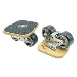 TWOLIONS Canadian Maple Freeline Skates Wooden Drift Skate Board Patines Scrub Deck FreeStyle Skates Moire Wakeboard