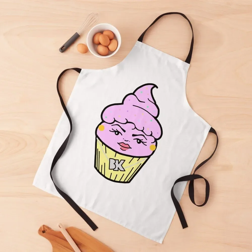 BK Baking Baddie Cupcake Apron Waterproof Kitchen For Women For Nail Stylist kitchen clothes for men Apron