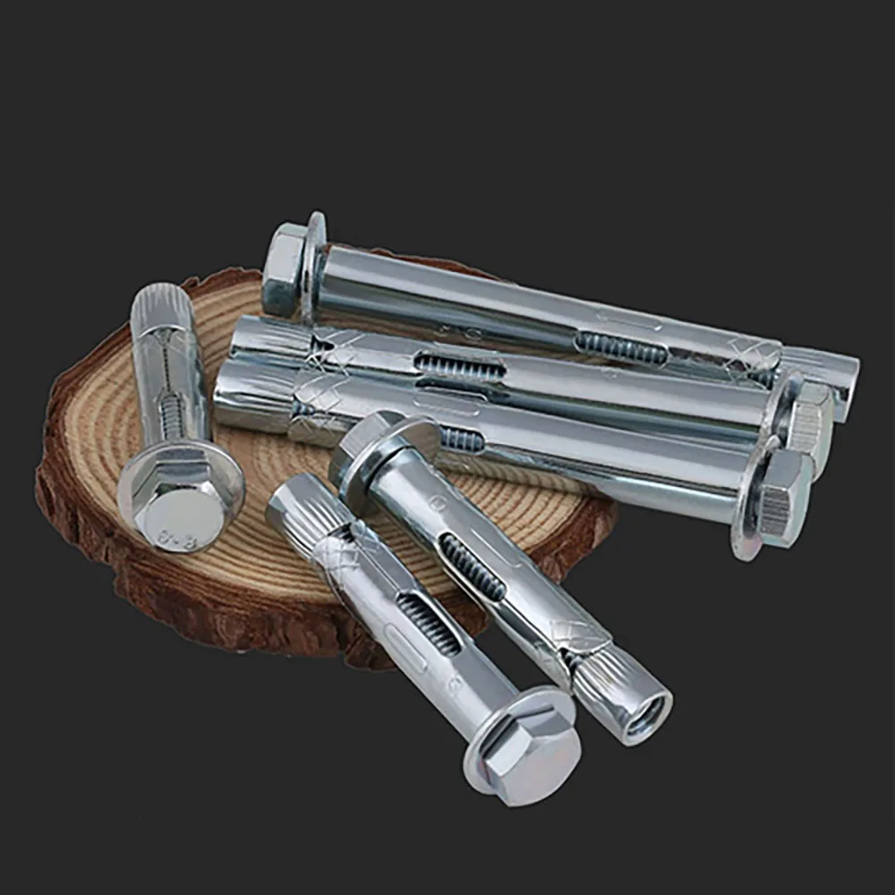 Galvanized Carbon Steel Internal Expansion Bolts M6.5 M8 M12 M16 External Hex Head Built-in Explosion Expansion Anchor Screws