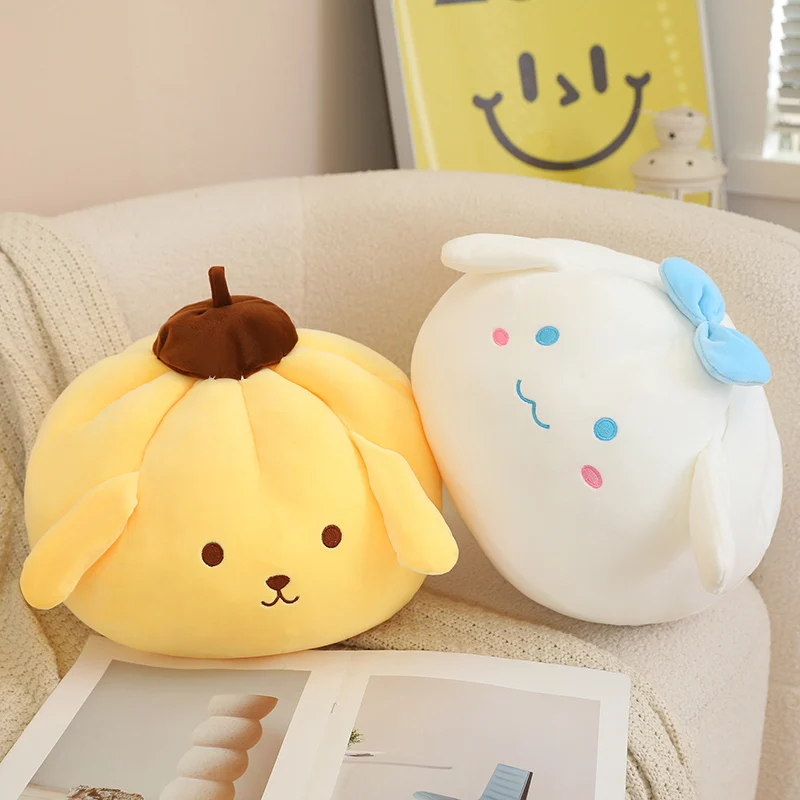 Pompom Purin Plush Pillow Anime Toys Cartoon Animals Stuffed Dolls Cinnamoroll Sofa Cushion Exquisite Xmas Birthday Gifts