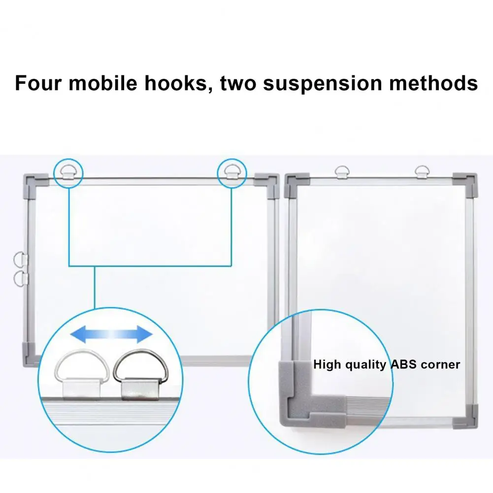 Doppelseitiges magnetisches Whiteboard langlebiges magnetisches Whiteboard doppelseitiges magnetisches trocken abwisch bares Whiteboard für das Büro für den Unterricht