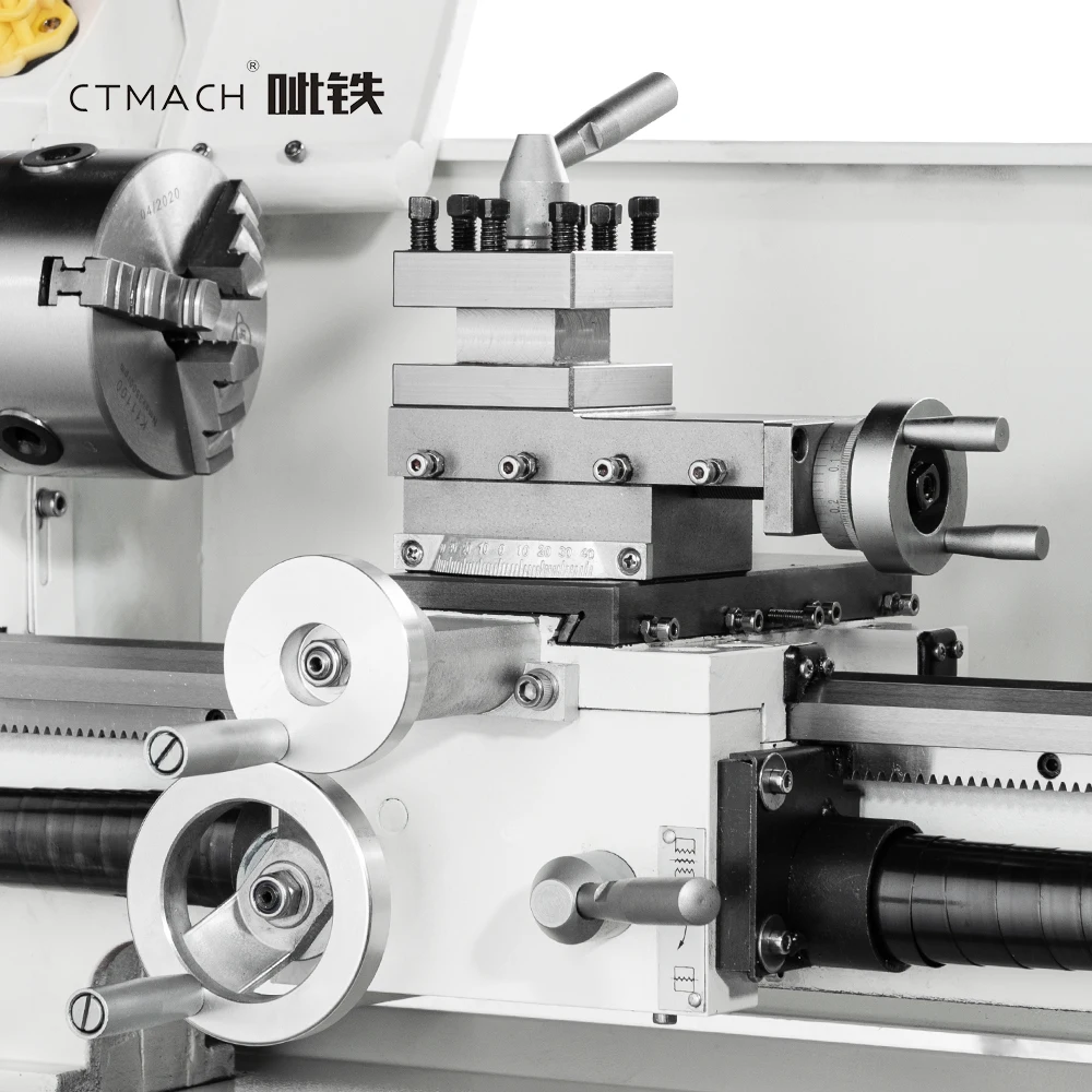 

WM210V Mini Metal Lathe Machine High Precision Horizontal 220V Manual Grade New Condition with Low Price