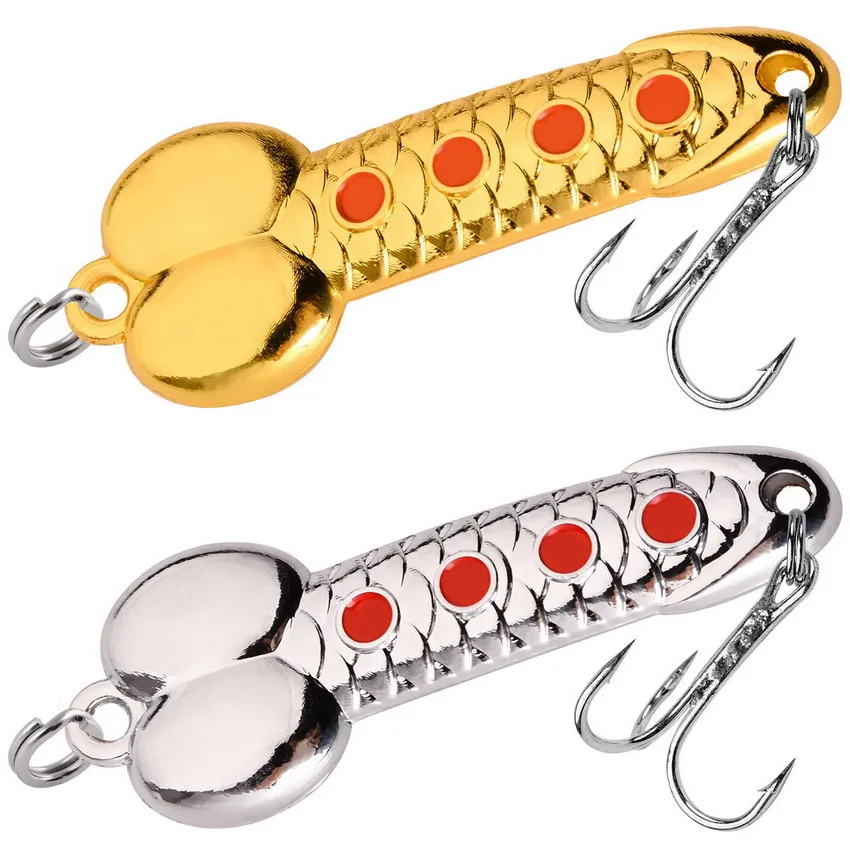 1pc Gold Silver DD Rotating Metal Spinner Spoon Fishing Lure Hard Baits 5g 7g 10g 15g 20g Spoon Fishing Lures Fishing Tackle