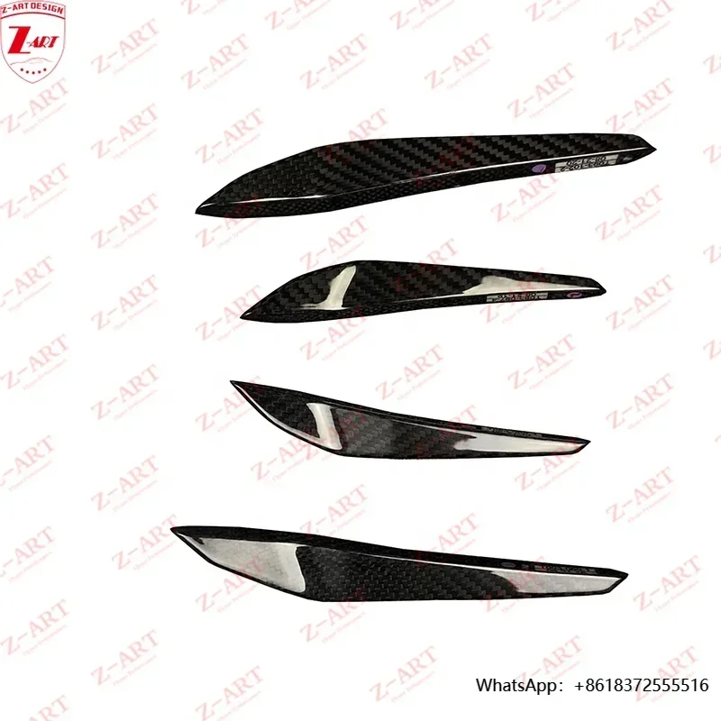 

X Z-ART 2021 M3 Dry Carbon Fiber Front Splitter For M4 Dry Carbon Fiber Front Flap For G80 G82 G83 Front Bumper Spoiler