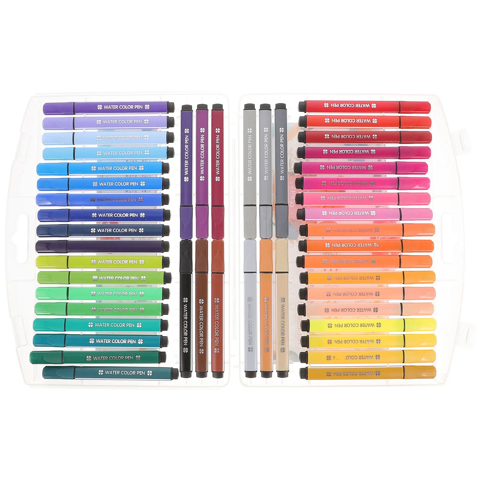 

1 Box Watercolor Pens Multi-Function Portable Drawing Pens Exquisite Grip for Students Artists Journal Doodling Coloring
