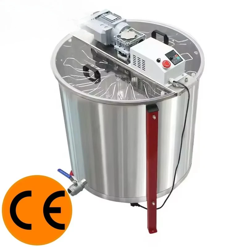 آلة معالجة مستخرج العسل ذات المكون الأساسي للمحرك 24 إطارًا معدات تربية النحل الأوتوماتيكية من الدرجة الغذائية SS