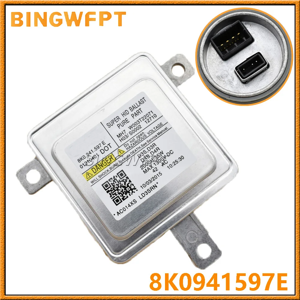 

NEW 8K0941597E 8K0941597 8K0941597C Xenon Headlight HID D3S D3R D4S D4R Ballast For Audi A1 A3 A4 A5 A6 A7 A8 Q3 Q5 Q7 V/W CC