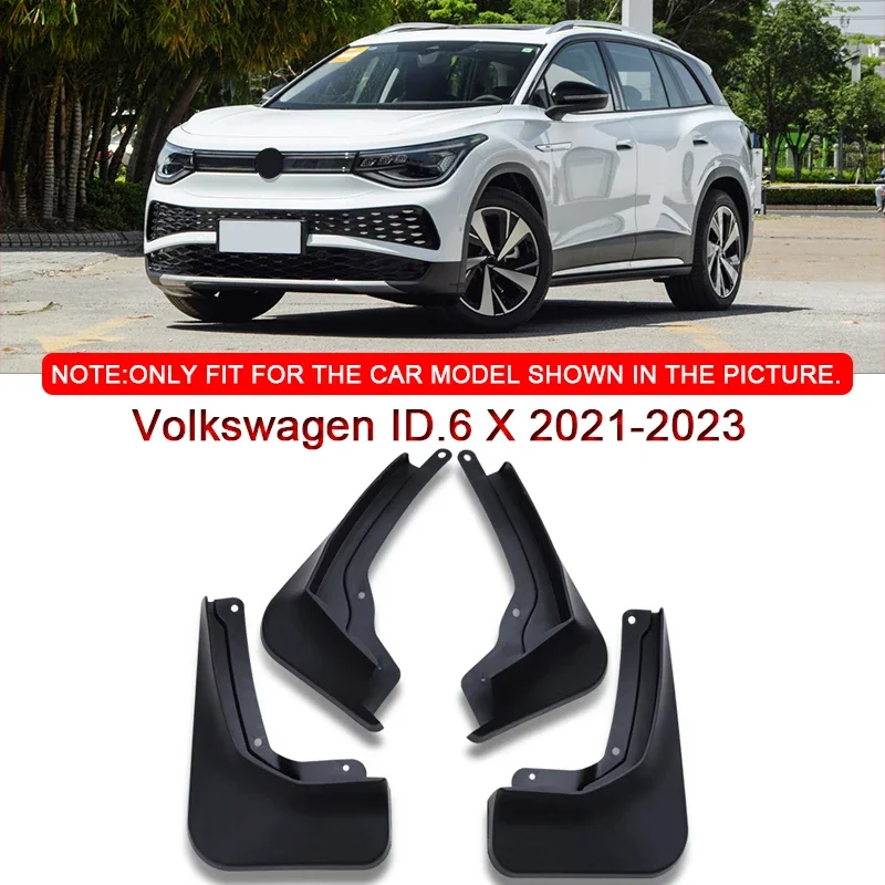 

For Volkswagen ID.6 X 2021-2023 Car Styling ABS Car Mud Flaps Splash Guard Mudguards MudFlaps Front Rear Fender Auto Accessories