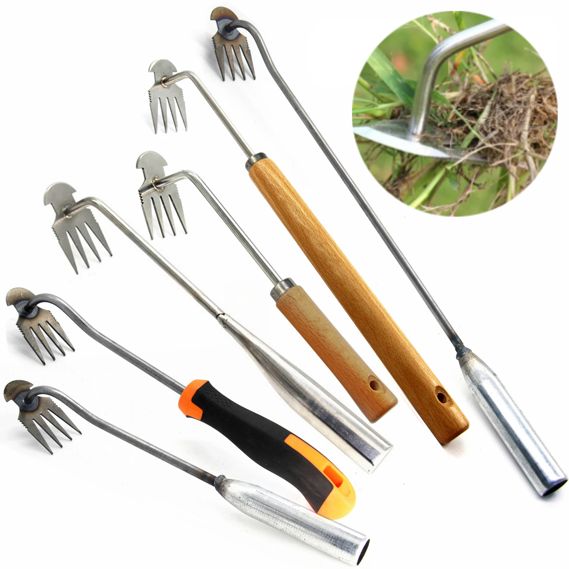 Horticultural Weeding Tools Flower Planting Household Shovel Stainless Steel Draft Seedling Opener Garden Accessories Weeder