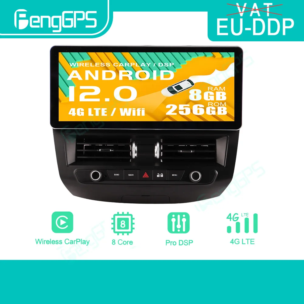 Android 12 Car Radio For Ford Focus 2012-2018 GPS Stereo Navigation Multimedia Video Player Wifi 4G Wireless Carplay Bluetooth