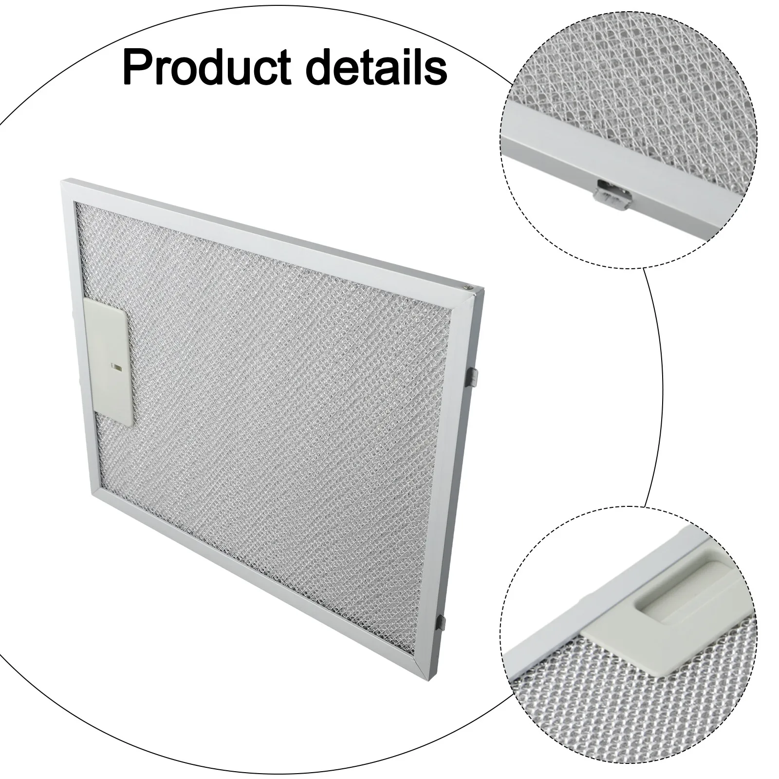 Aluminum Mesh Extractor Filters for Range Hoods Set of Two for Better Performance and Longevity Size 300 x 240 x 9mm