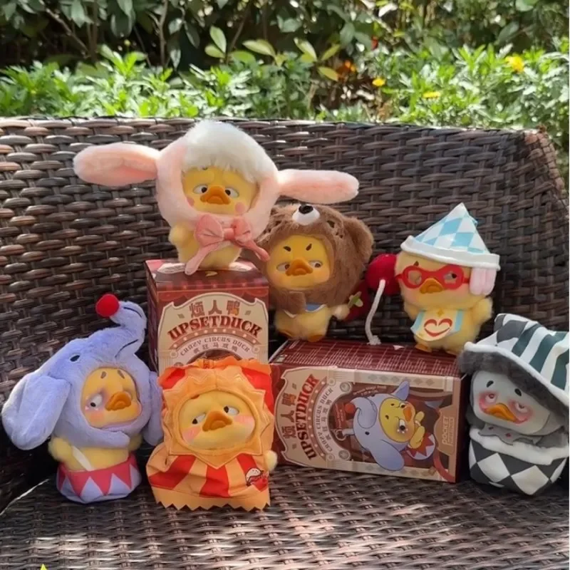 Upsetduck Blind Box Crazy Circus Duck Series Anime Peripheral Pocket Upset Duck Doll Action Figure Pendant Gift Children Toy