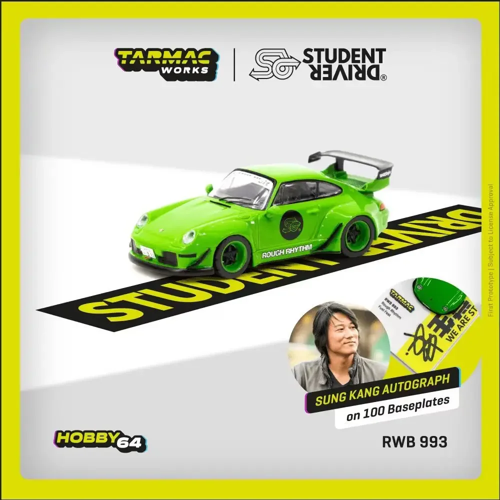 TW In Stock 1:64 RWB 993 Rough Rhythm Fuel Fest Student Driver Diecast Diorama Car Model Tarmac Works