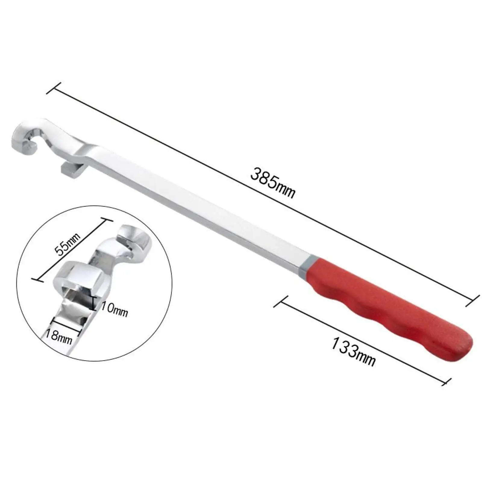 Adjustable Wrench Extender Long Spanner Extension Bar Torque Multiplier Tool for Hard to Reach Areas Handyman