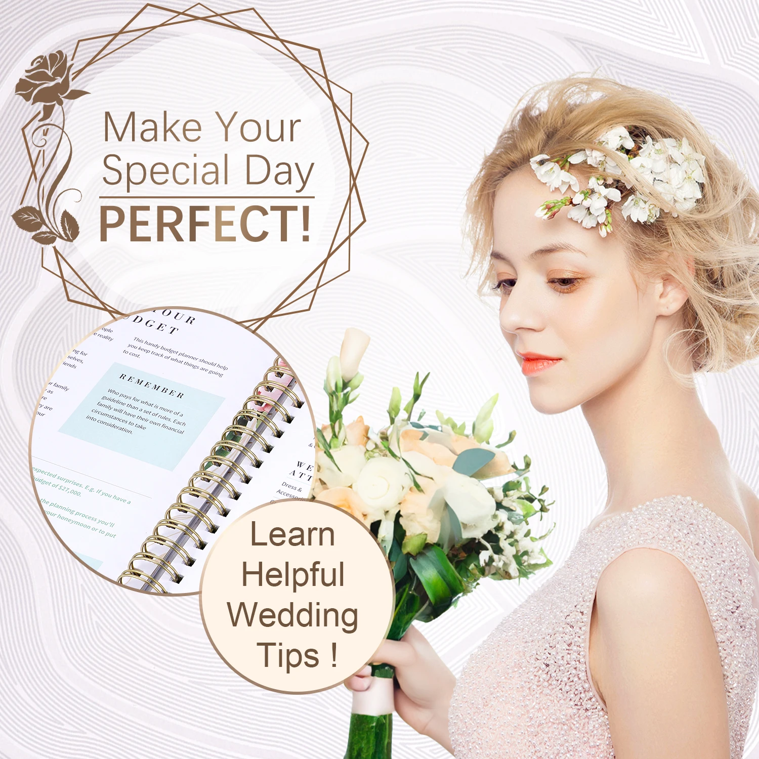 Wedding Planner Hardcover Wedding Organizer Book DIY Commemorative Photo Album Wedding Diary Engagement Gift Hand Ledger Book