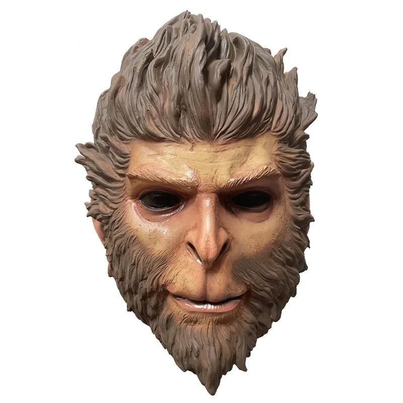 Máscara de látex de Black Myth Wukong para cosplay de personaje de juego, modelo Mi Dao Ren, del Rey Mono, Fud;5'b\7/m'
